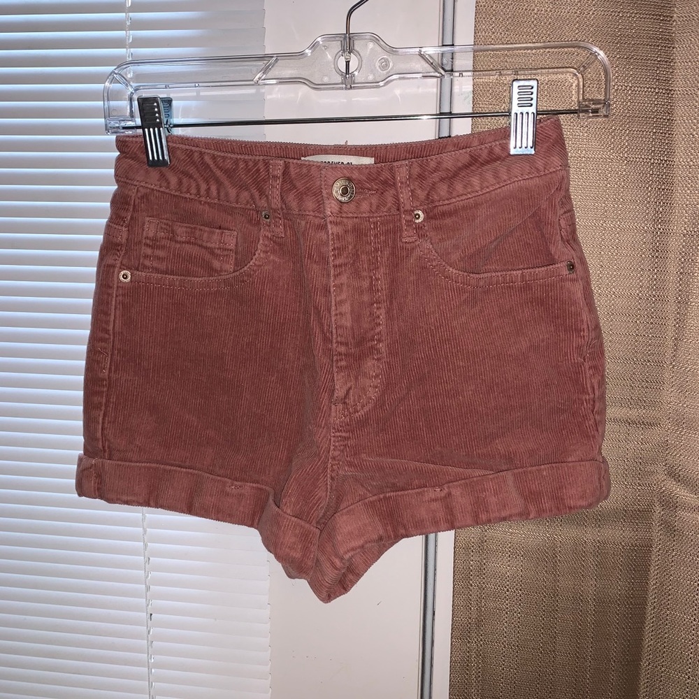 Mauve Corduroy Shorts